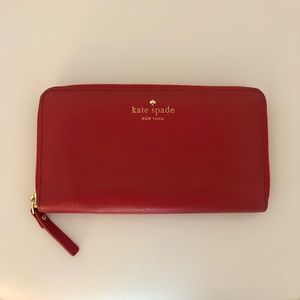 KATE SPADE Red Leather Wallet